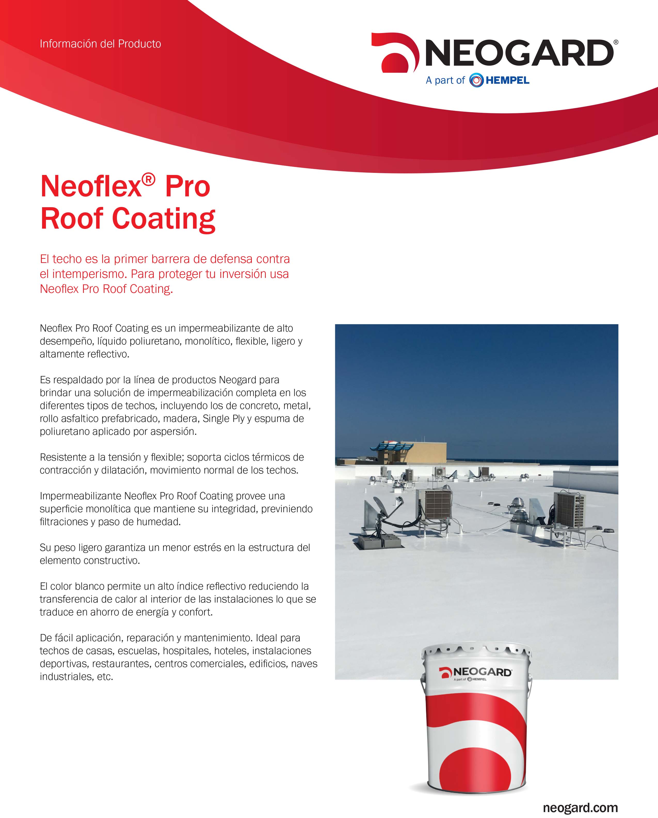 PIS: Neoflex Pro Roof Coating